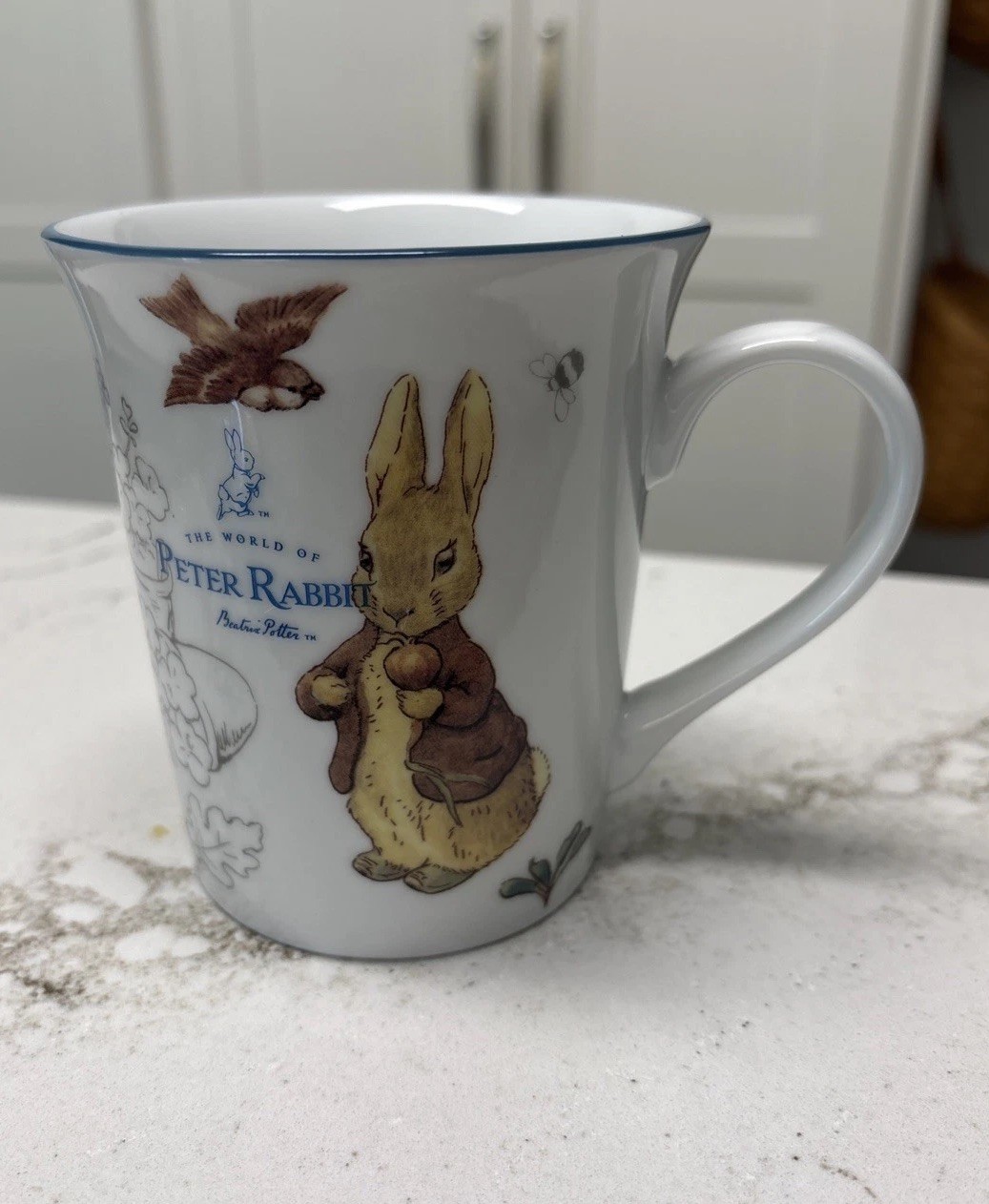 Peter Rabbit Cup Mug 14oz Easter Spring BEATRIX POTTER, Baby Gift, Easter Bunny