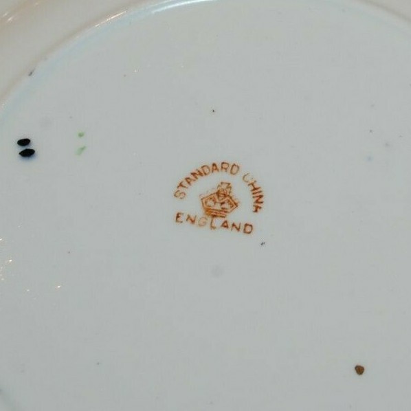 VINTAGE STANDARD CHINA IMARI LOT 6 B&B SIDE PLATES COBALT BLUE RUST ENGLAND