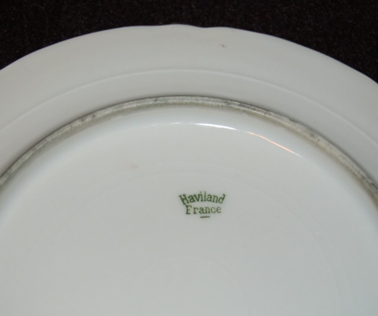 ANTIQUE Porcelain Soup Saucer LIMOGES Haviland Made in France 1905 Art Nouveau