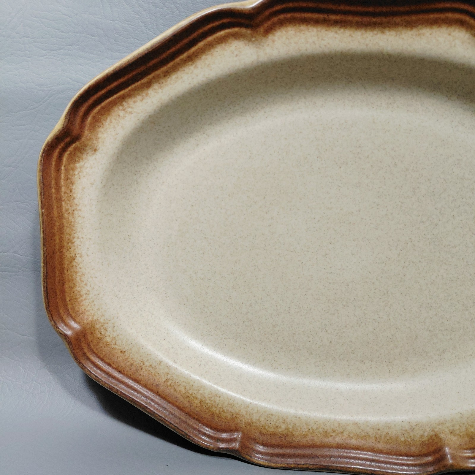 Mikasa Whole Wheat E8000 14 1/2″ Oval Serving Platter Japan