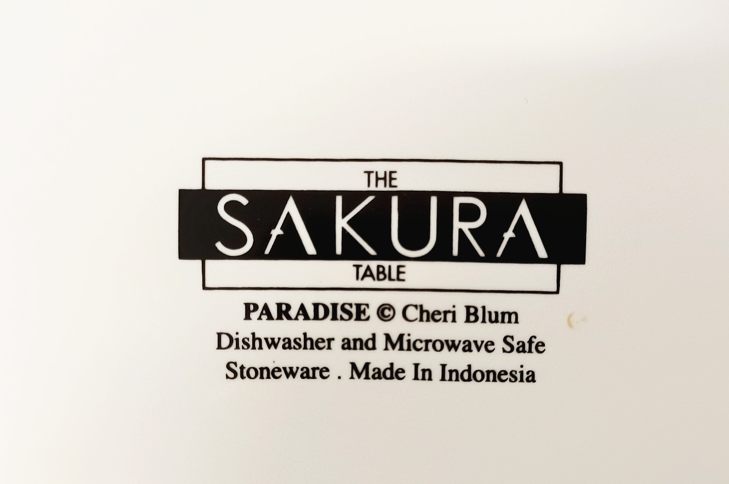 Sakura Paradise Varies Flower Stem Plates 8-1/4″ Cheri Blum Stoneware Qty 4