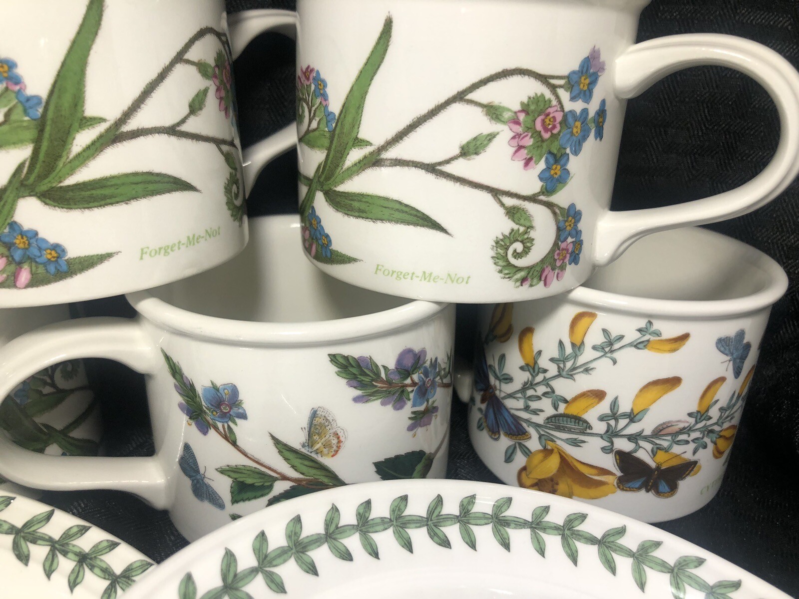 Portmeirion Botanical Garden 15 Pieces LOT – Mug Cups & Saucers