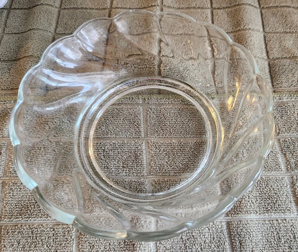 HAZEL ATLAS COLONIAL SWIRL Punch Bowl Set 12 CUPS, PUNCH BOWL + STAND