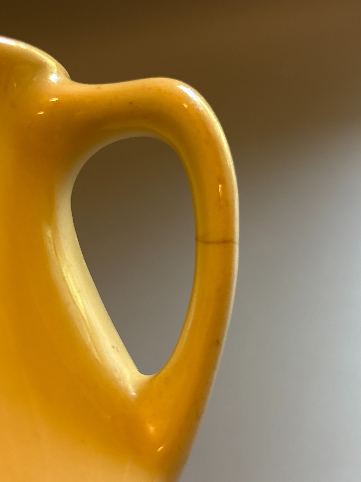 Vintage Buffalo China Colorido Ware Yellow Creamer Pitcher Restaurant Ware 1930s