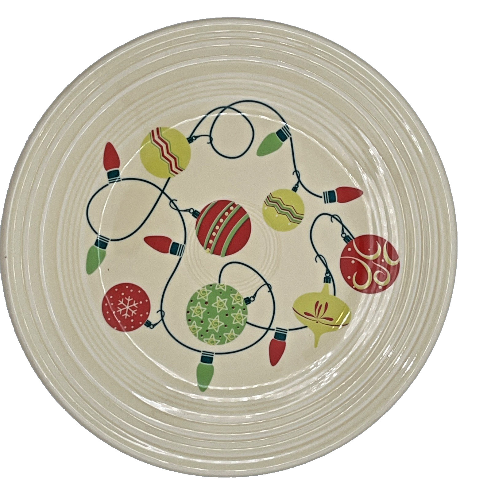 Fiesta Christmas Ornaments Lunch Plate Fiestaware Exclusive 9 in Homer Laughlin
