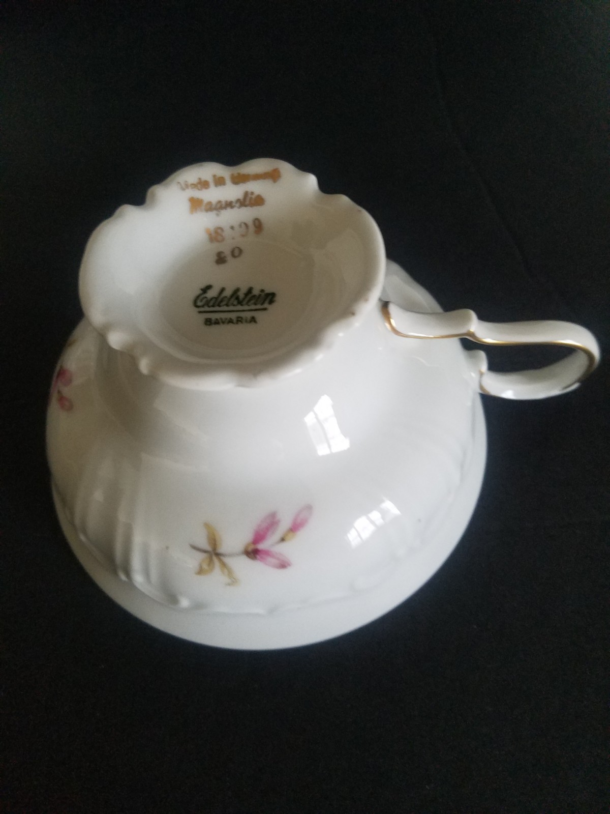 Vintage Edelstein Bavaria Maria Theresa 14 Pc Tea Service Magnolia China Set