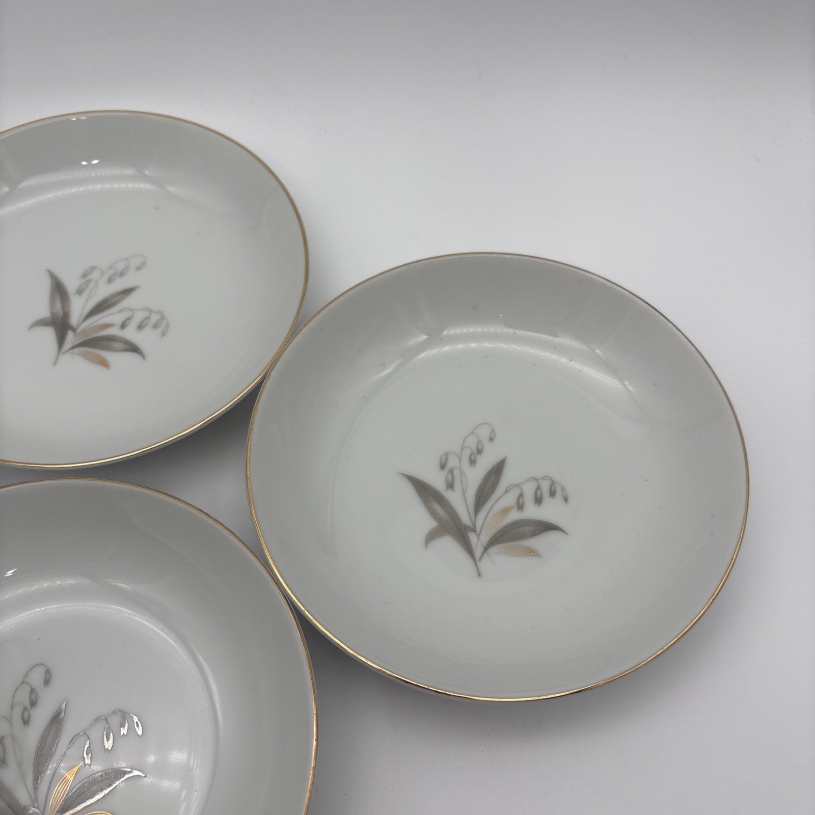 Set Of 5 Kaysons Fine China Japan 1961 Golden Rhapsody 5 1/2” Dessert Bowl Vtg