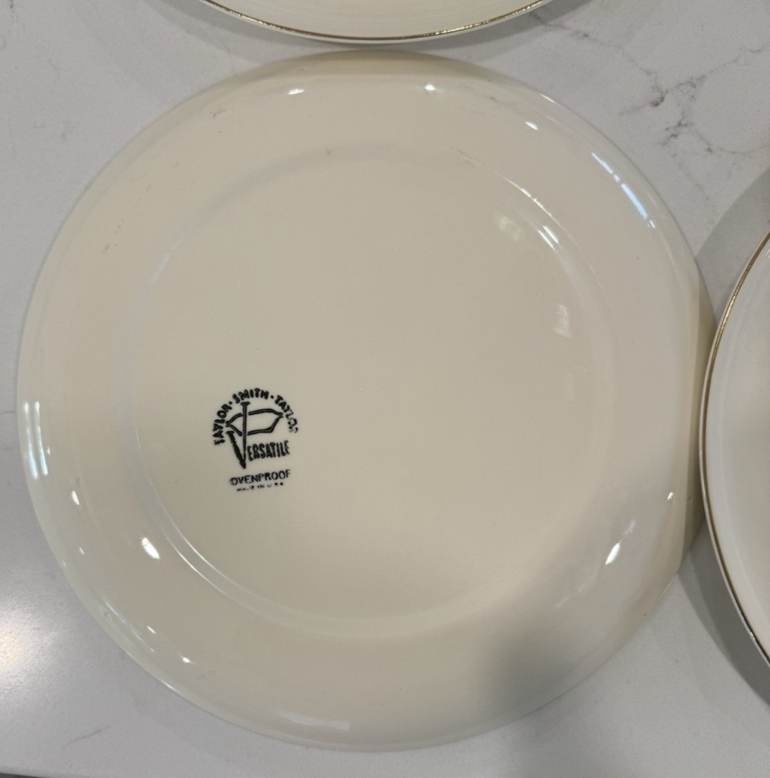 TAYLOR SMITH TAYLOR Vintage Golden Wheat Versatile 10″ Dinner Plate Lot of 4