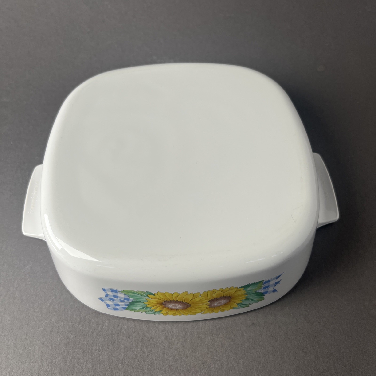 Corning Ware Sunsations Sunflower 2Q Casserole Dish w/ Lid A-2-B Made in USA