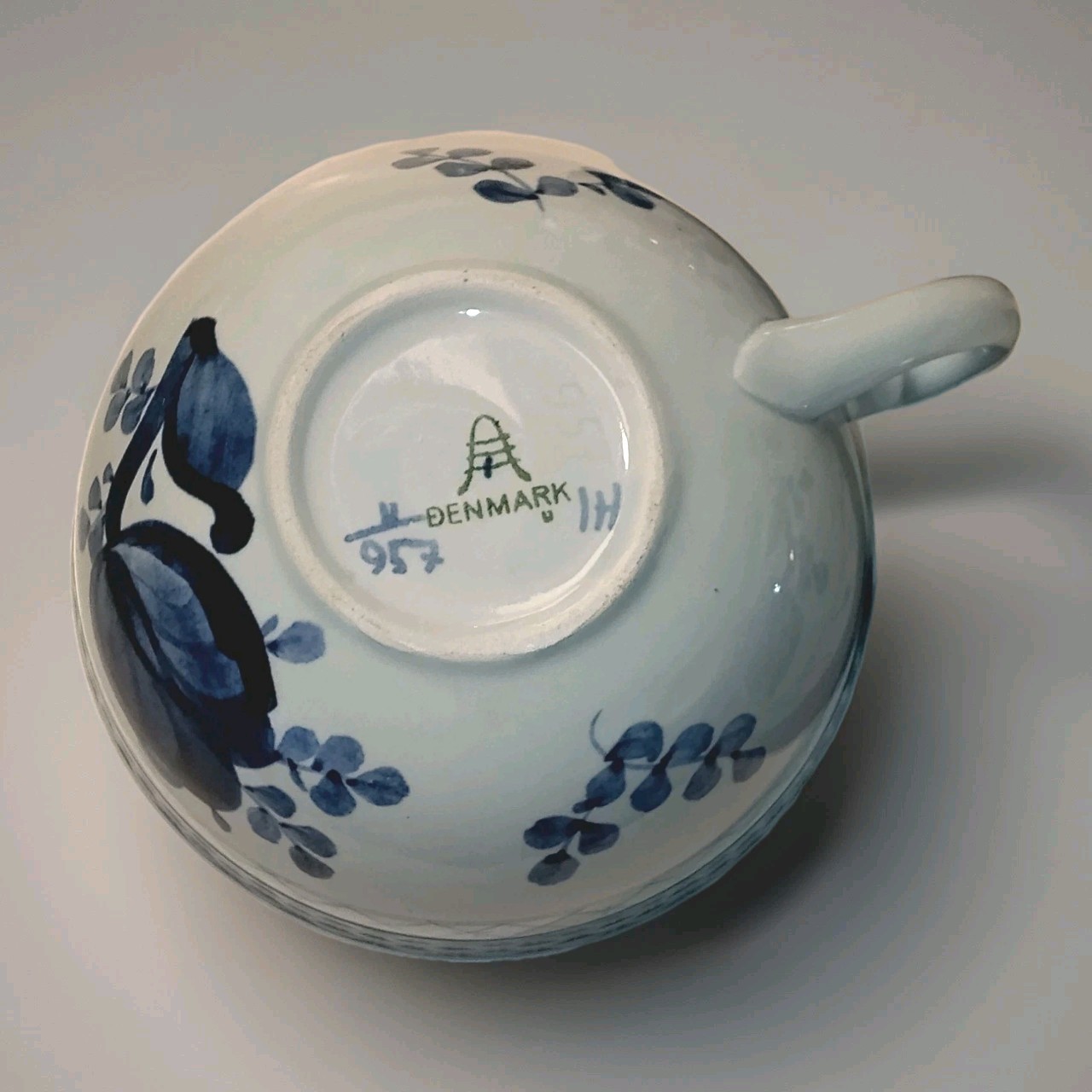 Royal Copenhagen Tranquebar Blue Cups Set of 2 Coffee & 1 Demitasse Size Beehive