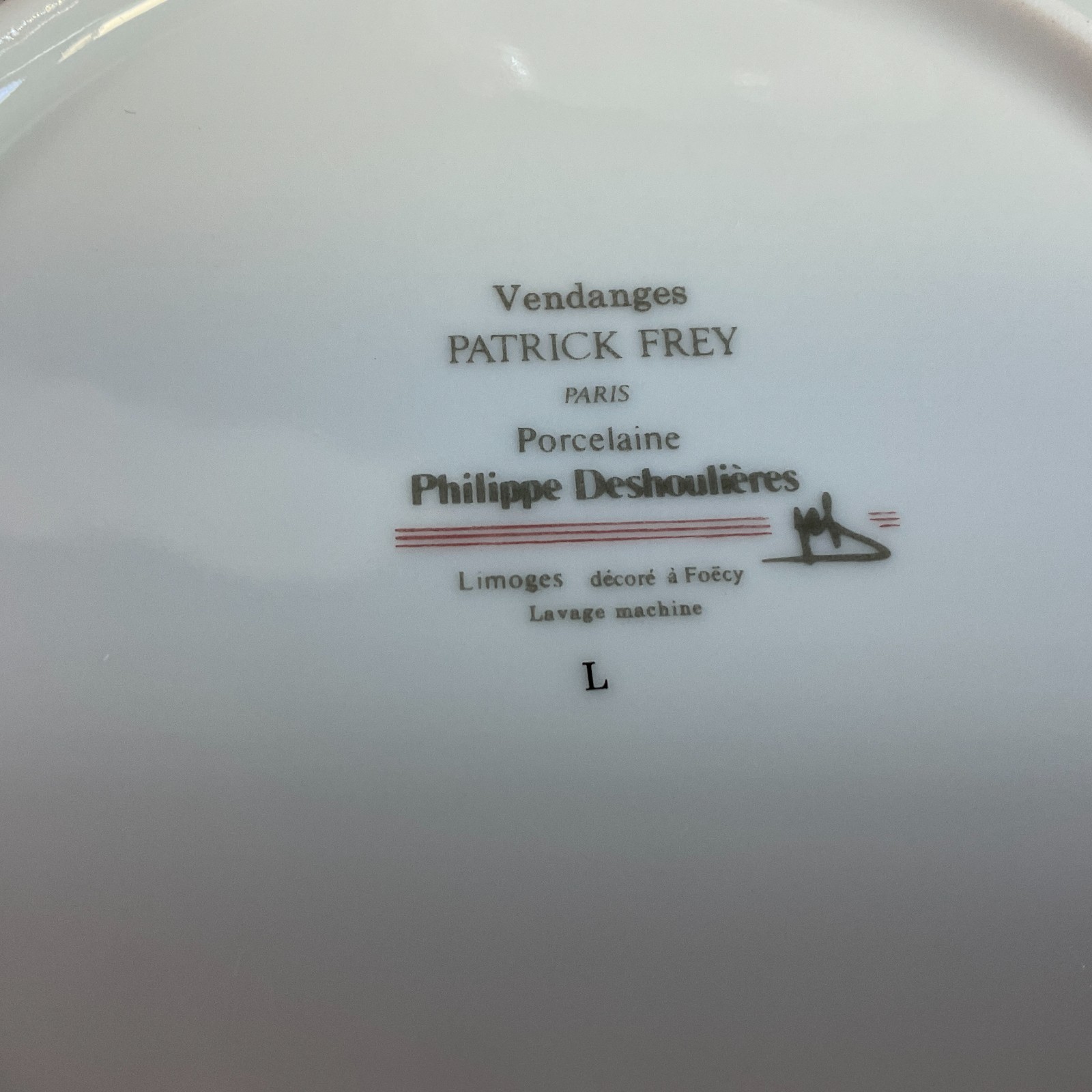 Philippe Deshoulieres Vendanges 4-PCS Place Setting Dinner Salad B&B Plates Bowl
