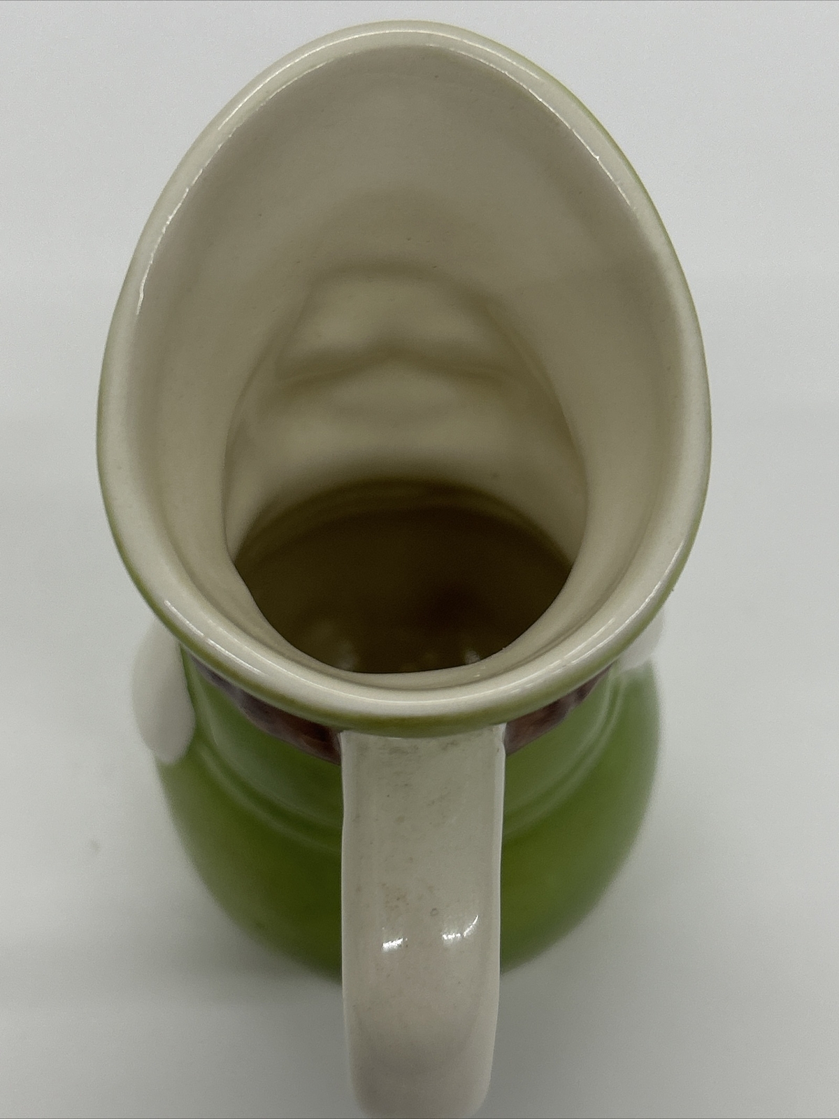 Goebel Green Dutch Figural Cream Pitcher Full Bee Mark 1950-1959 S-486 3/0