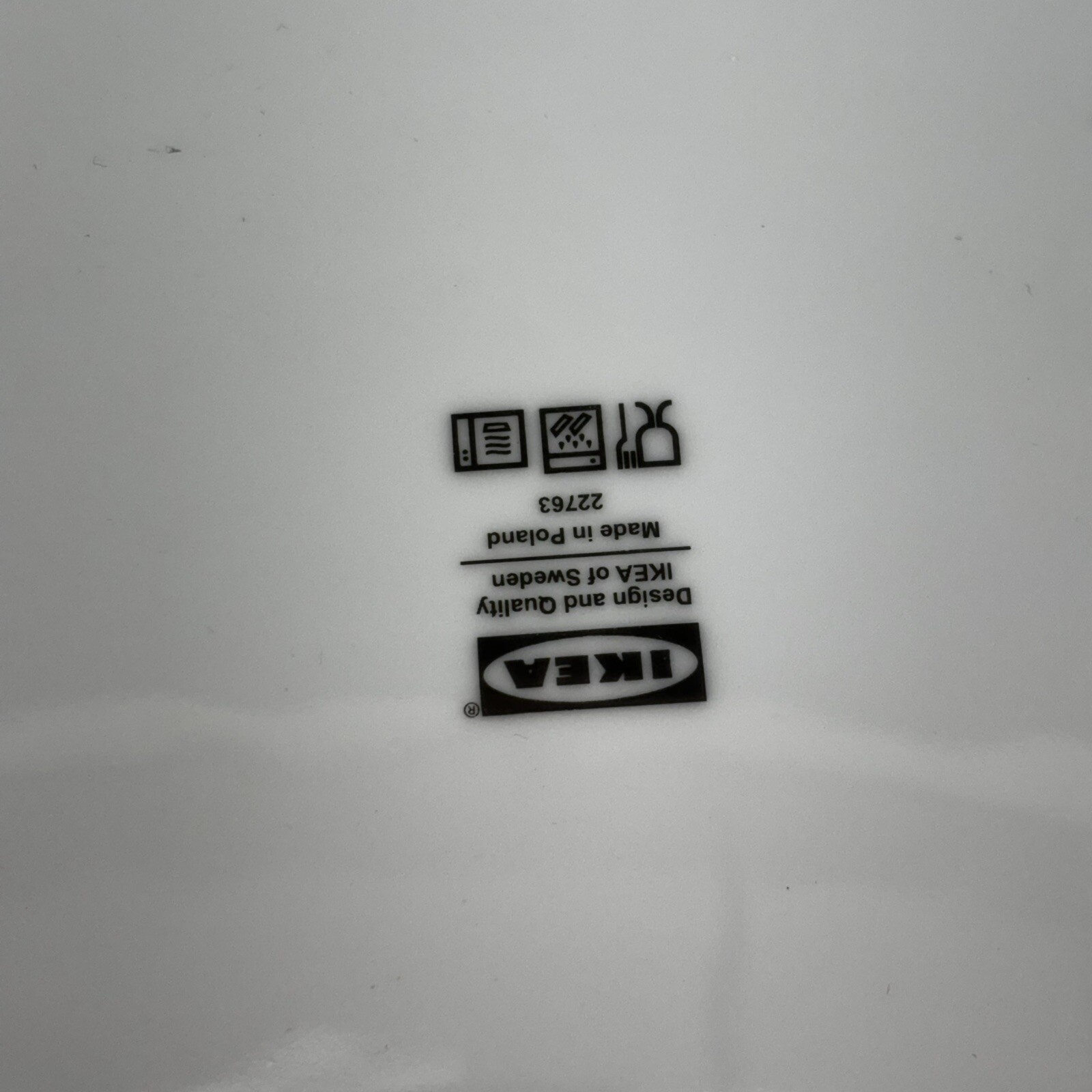 IKEA Blue Beta Fish 12.5” Porcelain Serving Platter Chop Plate Mint 22763