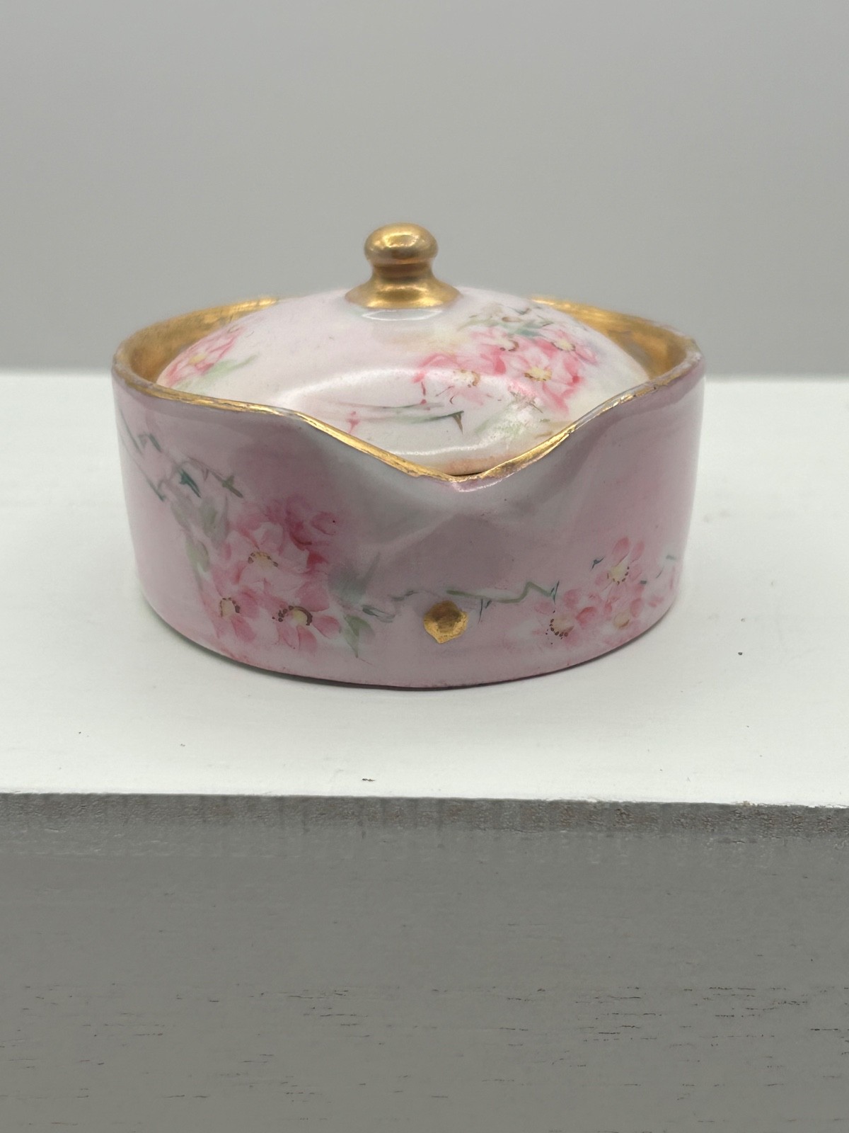 Antique Rosenthal Selb Bavaria Hand-painted Small Trinket/Vanity/Powder Dish