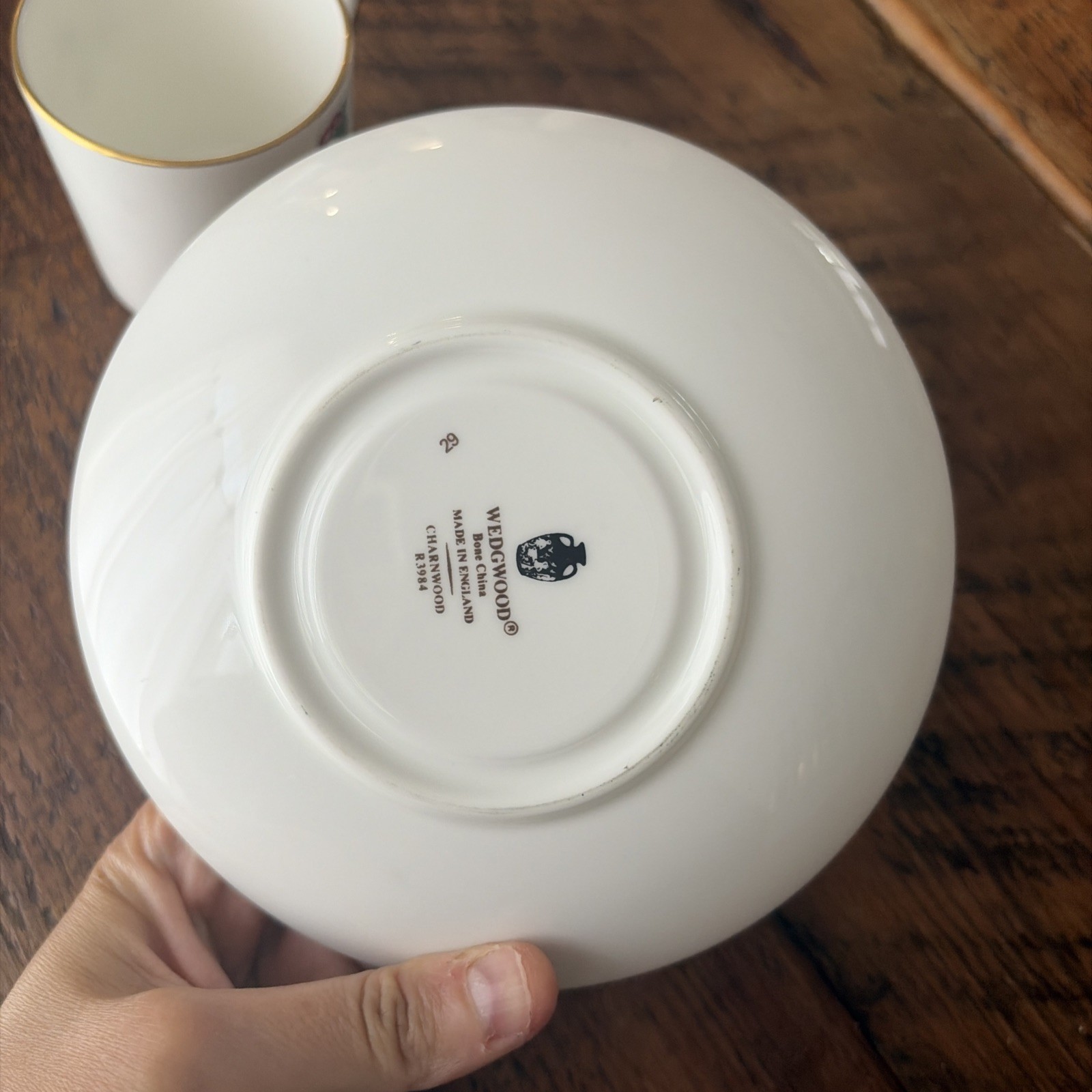 VINTAGE Wedgewood Charnwood Bone China Demitasse Cup & Saucer Set