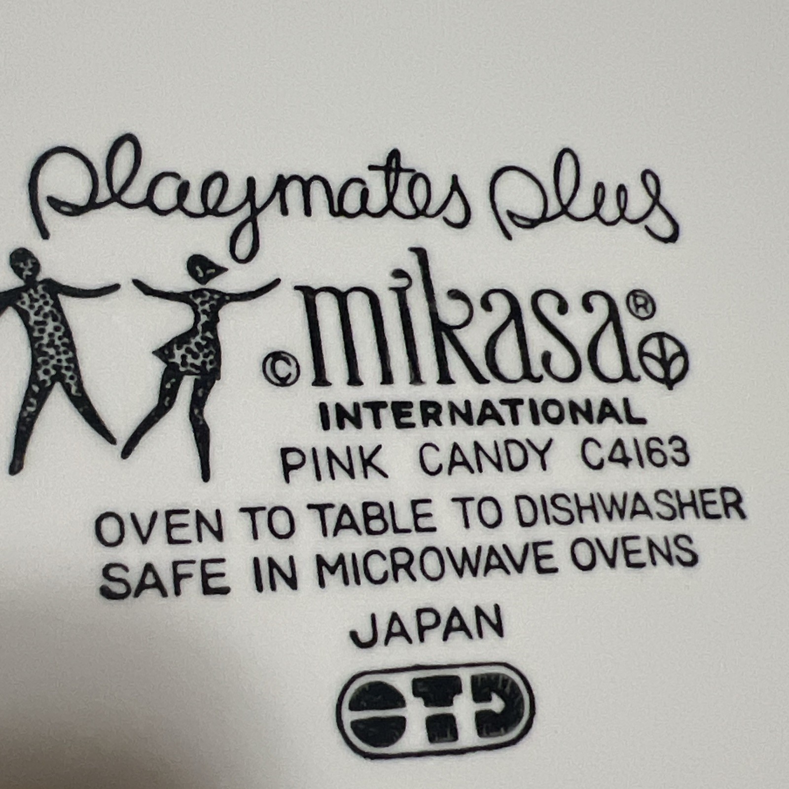 (8) Mikasa International Playmate Plus Rare “Pink Candy” C4163 10 3/4″ Japan