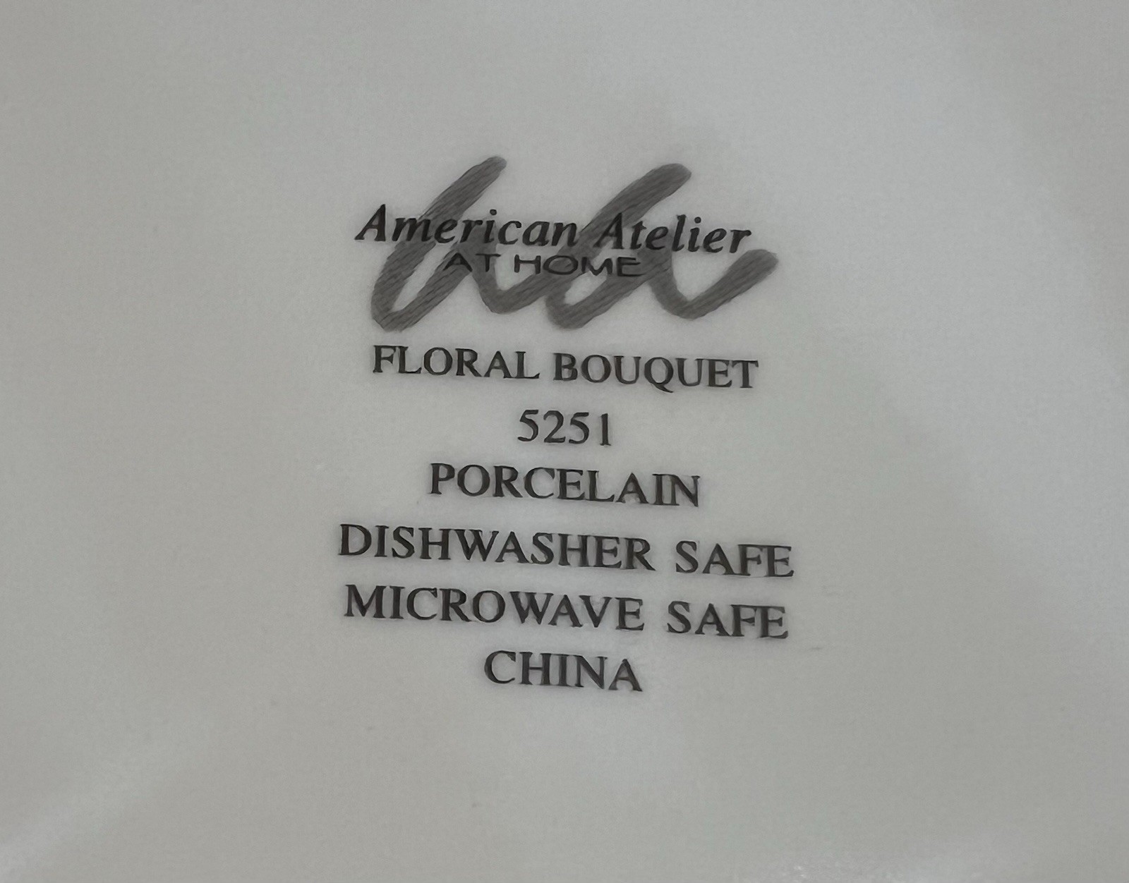 American Atelier Vintage 8 Salad Plates Set of 4 Floral Pattern