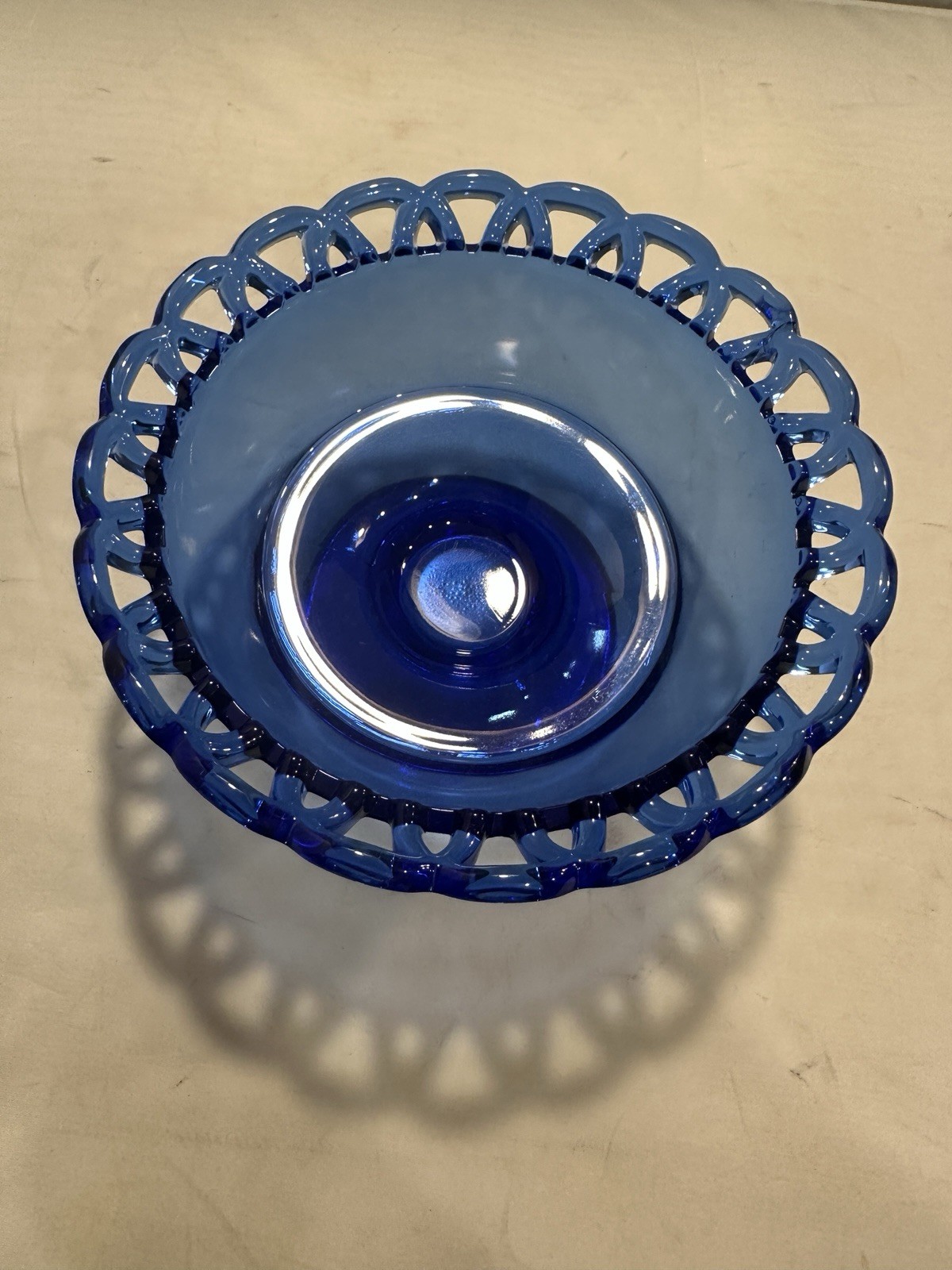 LE Smith Cobalt Blue Mt Pleasant Depression Glass 20 Pc Cup Saucer Milk Set