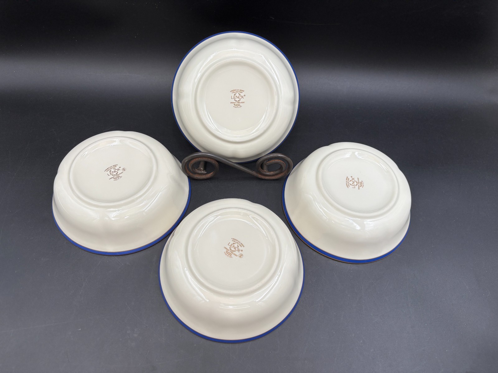 Lenox “URBAN TWILIGHT” ~ USA ~ Set of 4 ~ All Purpose Bowls ~ 6 1/4″