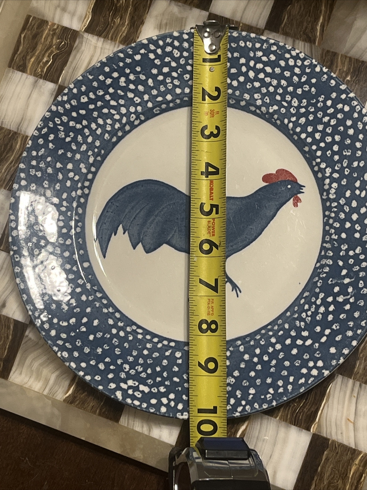 VTG Chanticleer Ictc – Alice Cotterell Rooster 10” Dinner Plate Burleigh England