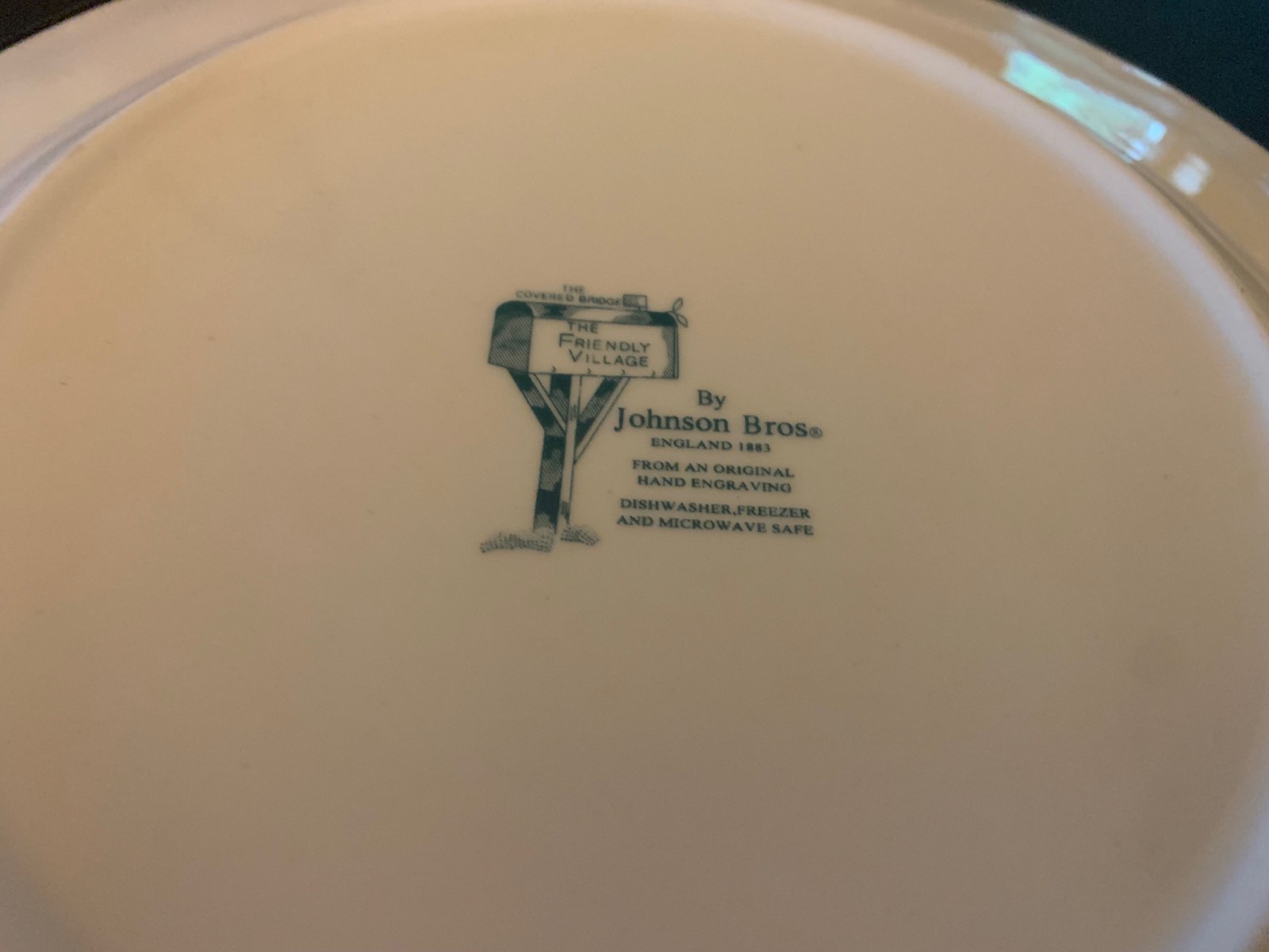 Johnson Brothers Friendly Village The Covered Bridge 10.5” Dinner Plate