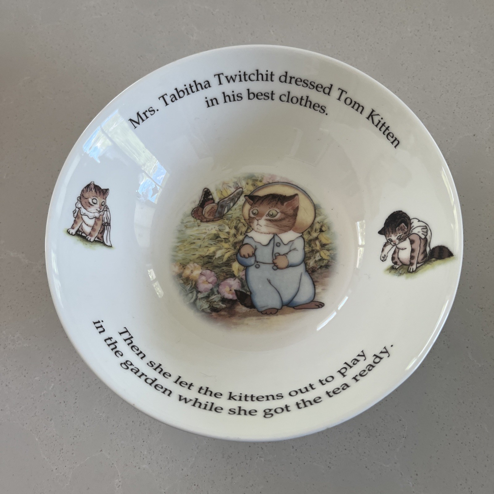 (3) Piece Set Royal Dalton Beatrix Potter Plate And Two Bowls 1997