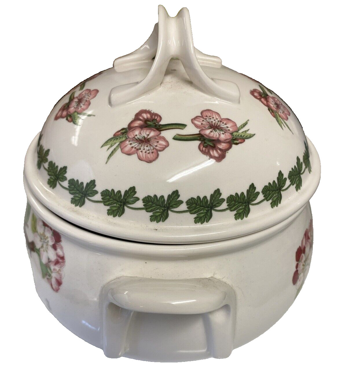 Portmeirion Pomona Hoary Morning Apple 2.5 qt 4pt Covered Casserole Dish Britain