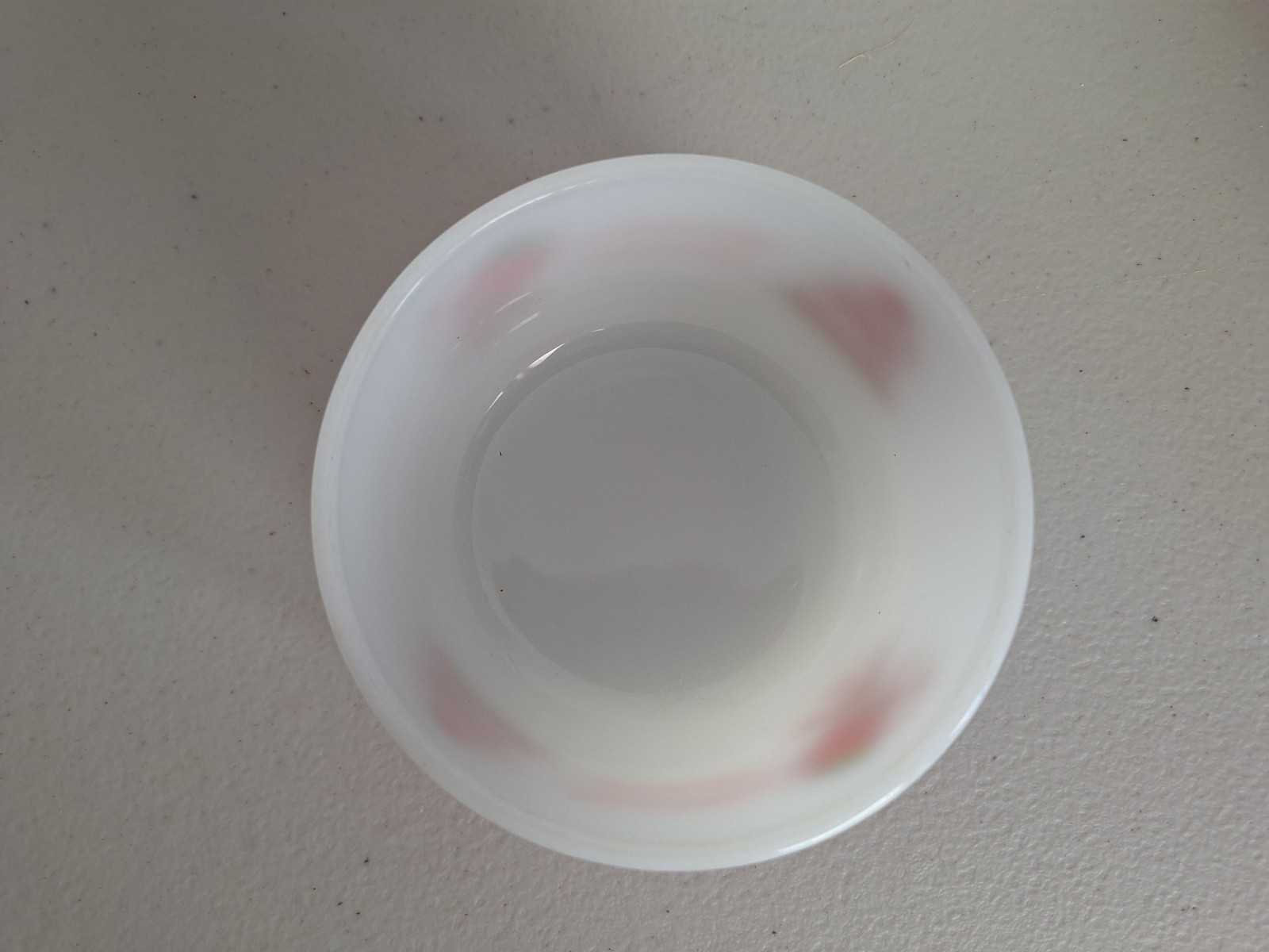 Anchor Hocking Strawberry Shortcake Milk Glass Bowl Vintage