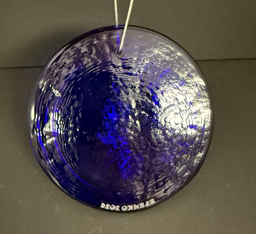 Blenko Glass Suncatcher – American Eagle – Cobalt