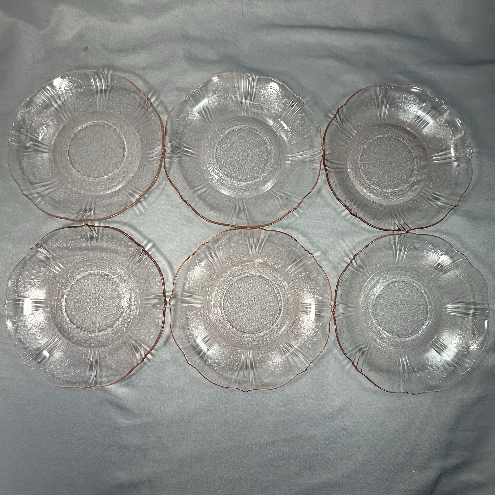 Vtg Macbeth Evans American Sweetheart Pink Depression Glass 2pc Cup Saucer Set