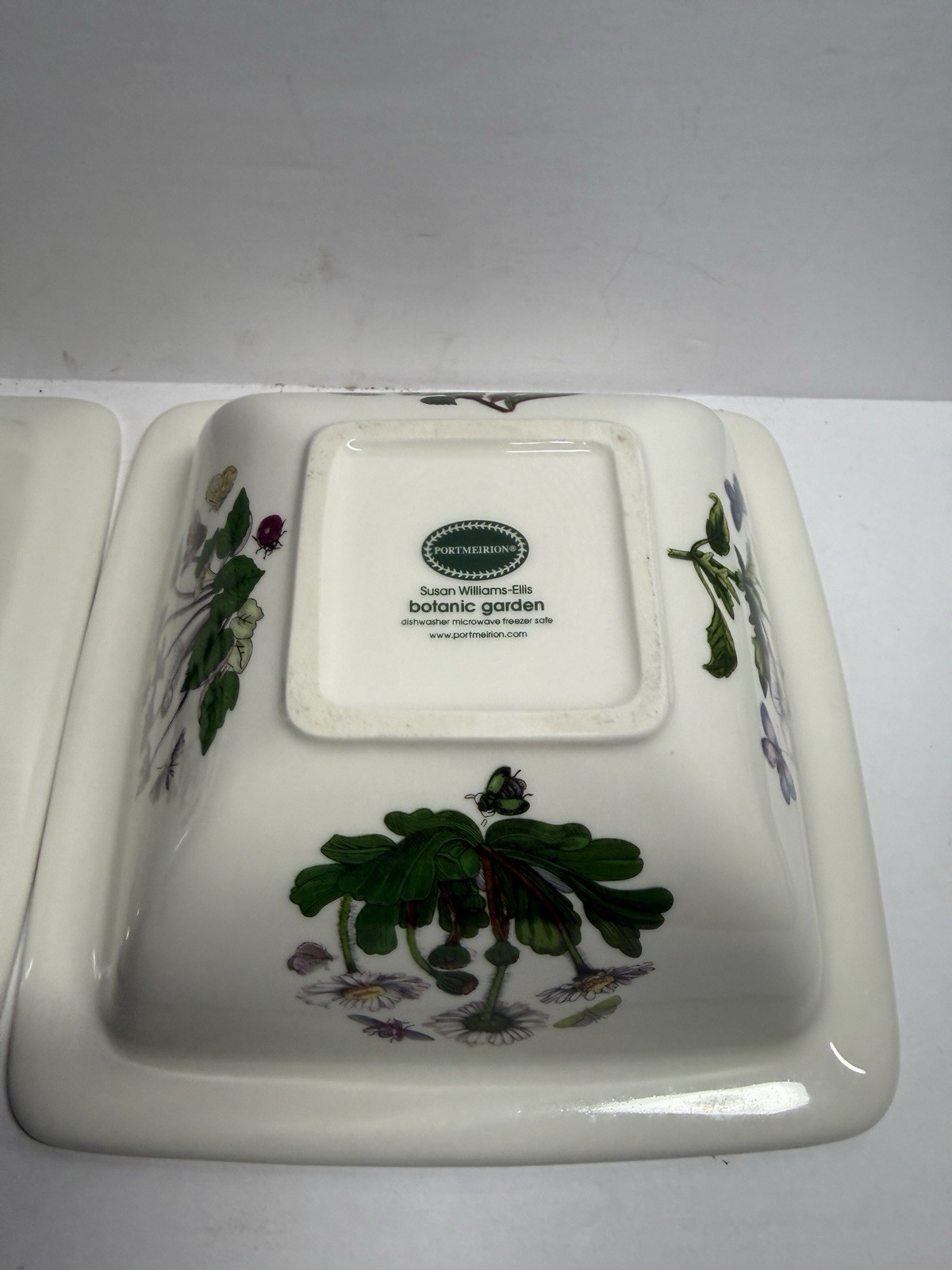 Portmeirion Botanic Garden Set of 2 Square 6.5″ Bowls B3