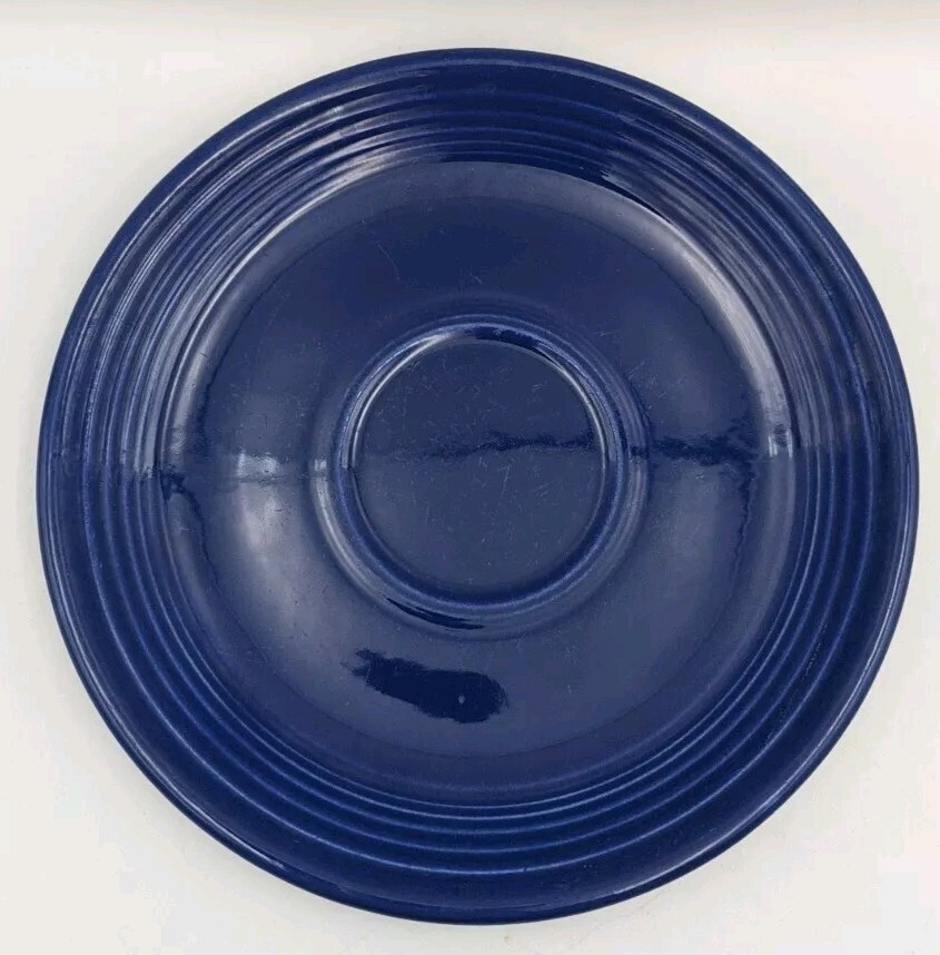 RARE Vintage 1936 FIESTA WARE Cobalt Blue Coffee Cup Saucer SAUCER ONLY