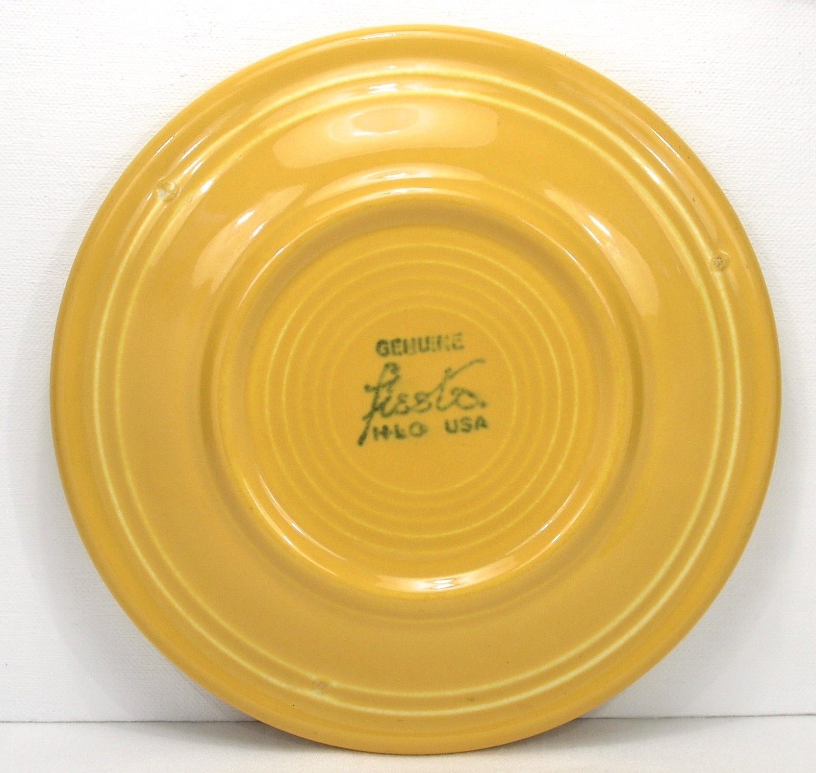Vintage Fiesta 6″ Plate Lot (5) Gray Yellow Cobalt Blue Original 50’s Colors