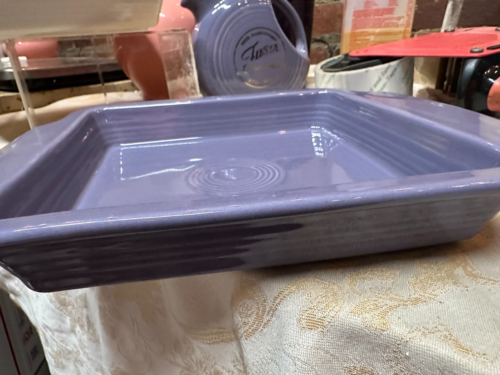 Fiesta NAPKIN TRAY HOLDER with HANDLES – LAVENDER – 2026 exclusive