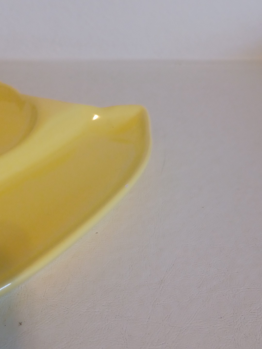 Vtg Yellow Bellini Food Platter Made In Italy With Original Sticker. See Picture