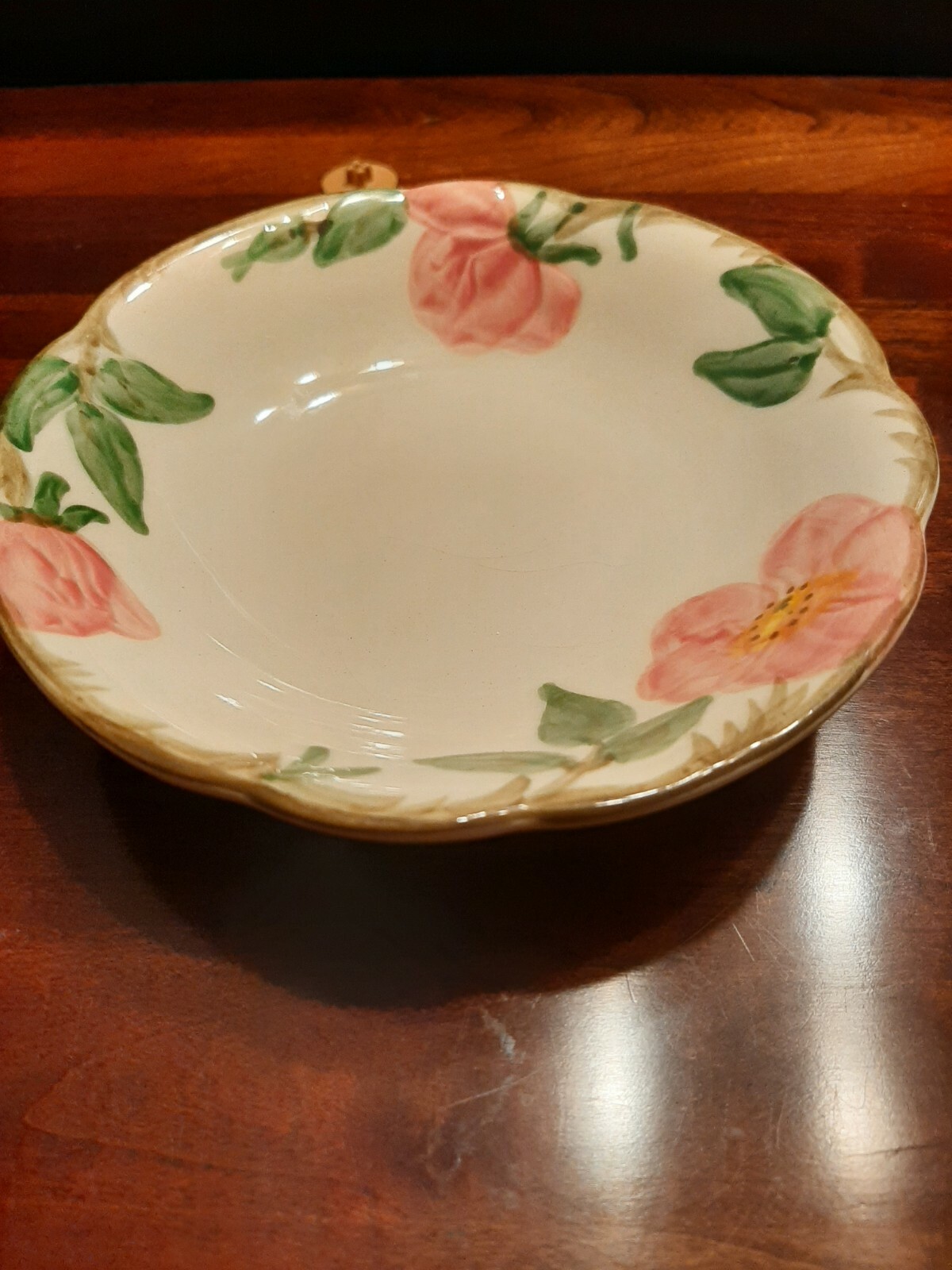 Vintage Franciscan Desert Rose Dessert Dish 5 1/8 Inches By W 1 Inch USA 50 year
