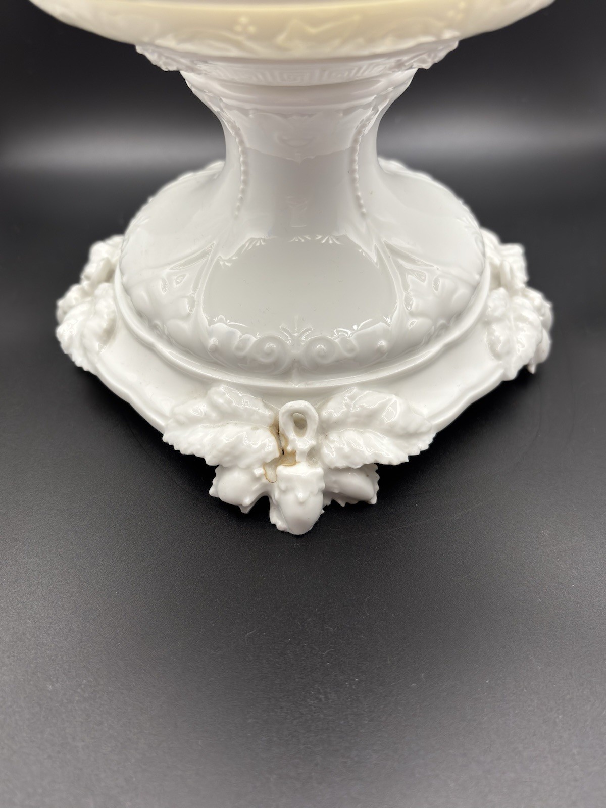 Jean Pouyat Limoges JPL Porcelain Centerpiece Bowl Compote 9.5″