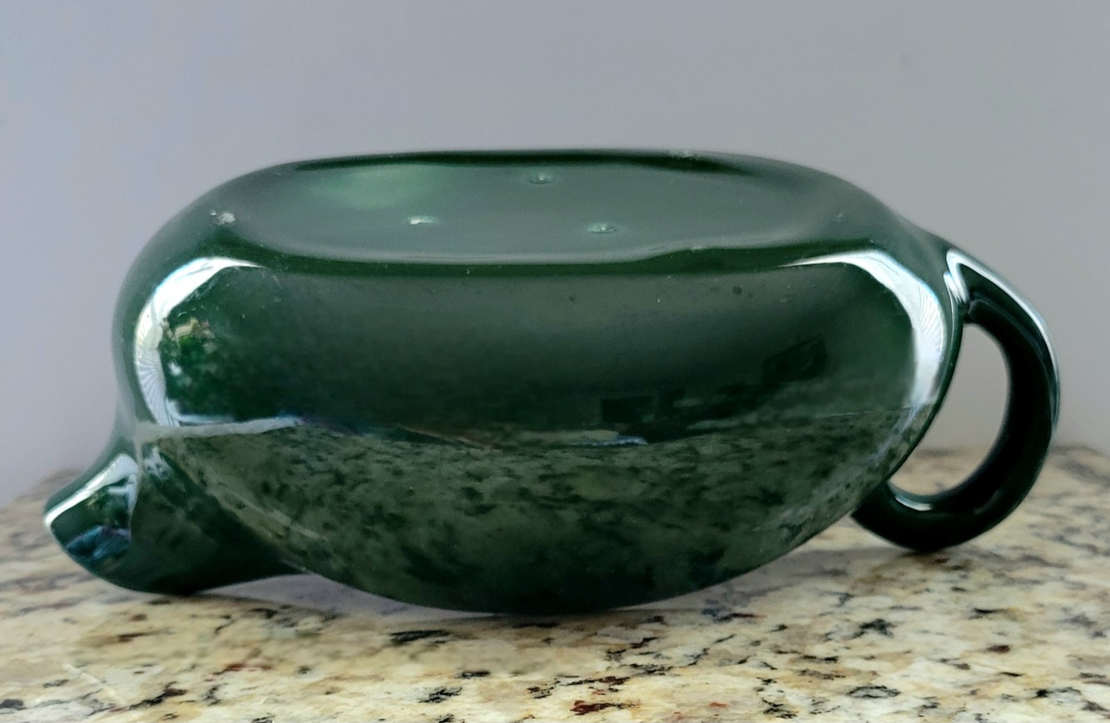 Hollydale Malibu Modern 16oz Gravy Boat Forest Green California 1940s-50s
