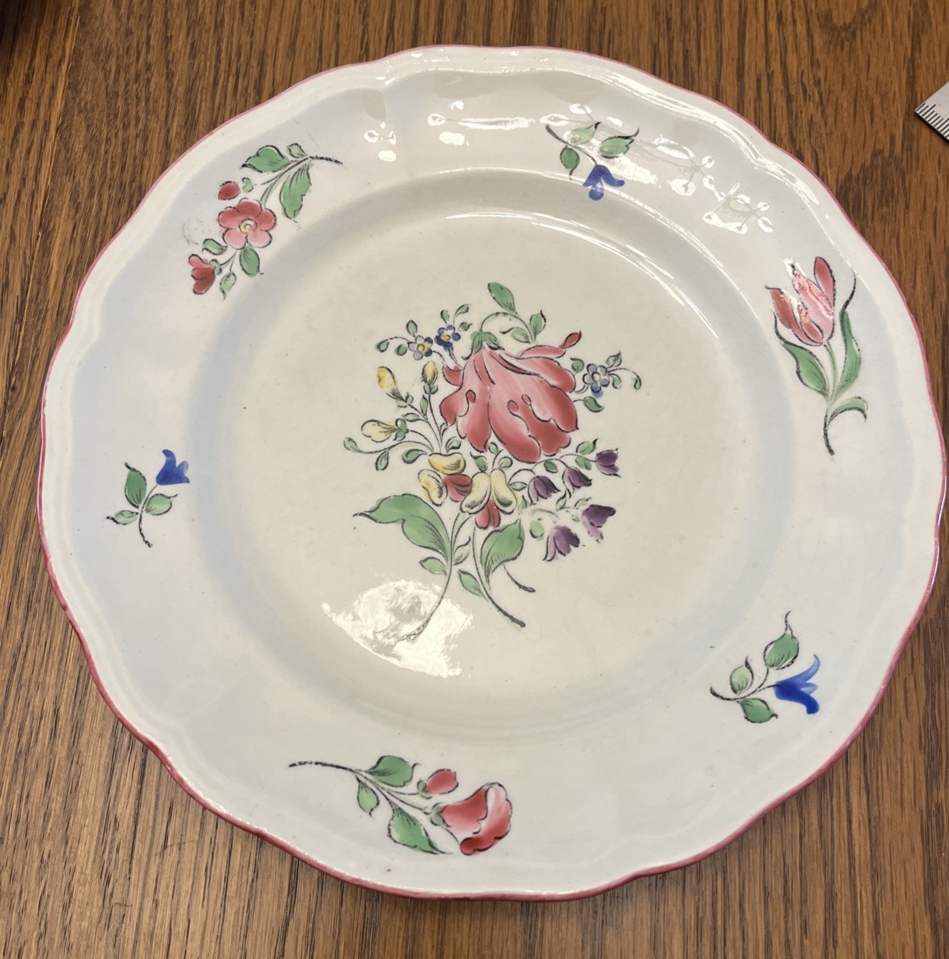 K&G Luneville, France; Old Strasbourg Pattern Set of (2) 7.25”Lunch/Salad Plates
