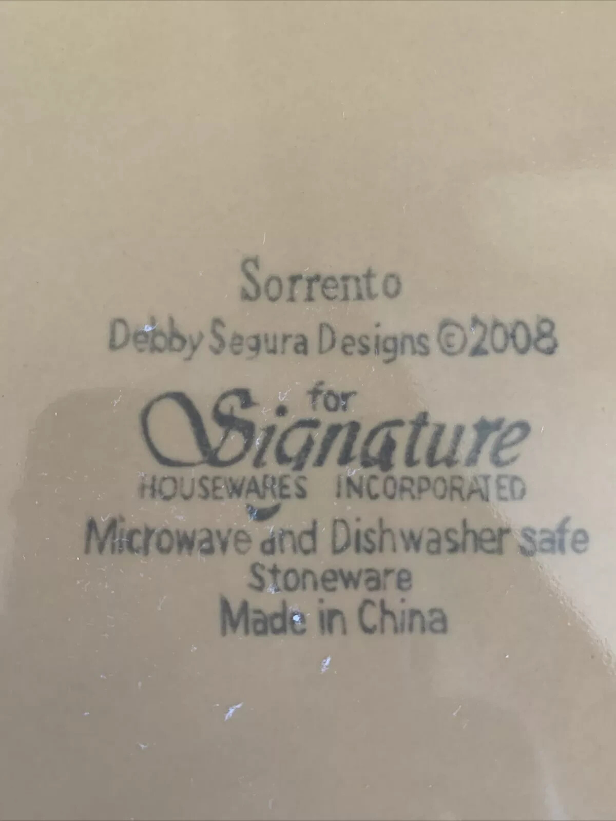 SET OF 4 Signature Sorrento WHEAT (GOLD) 11-3/8″ Dinner Plates