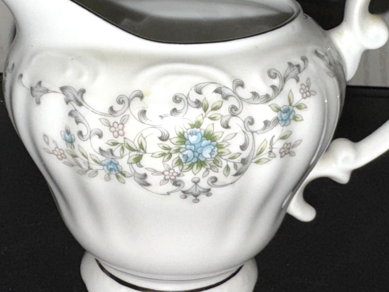 VINTAGE 3 pc NORLEANS THERESA JAPAN 8oz CREAM & SUGAR with LID FINE CHINA 1964-