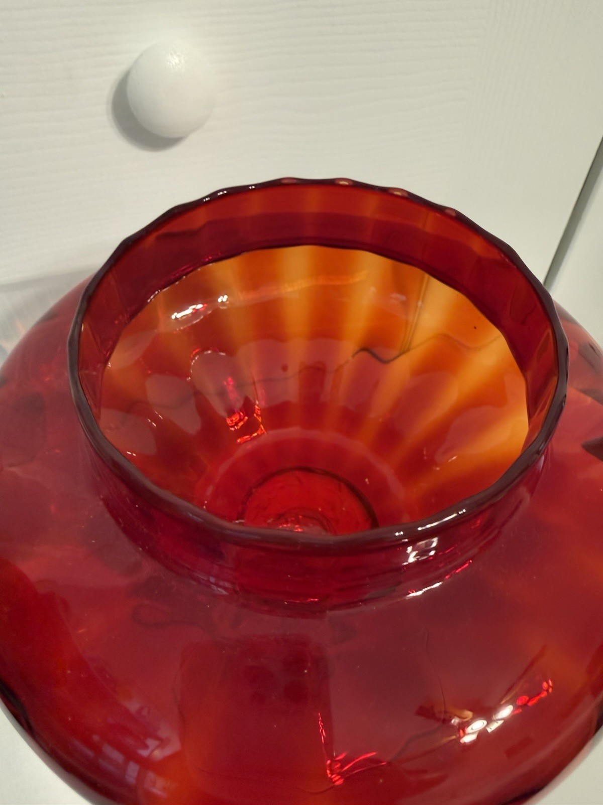 Gorgeous Ribbed Optic Circus Tent Empoli Tangerine Glows