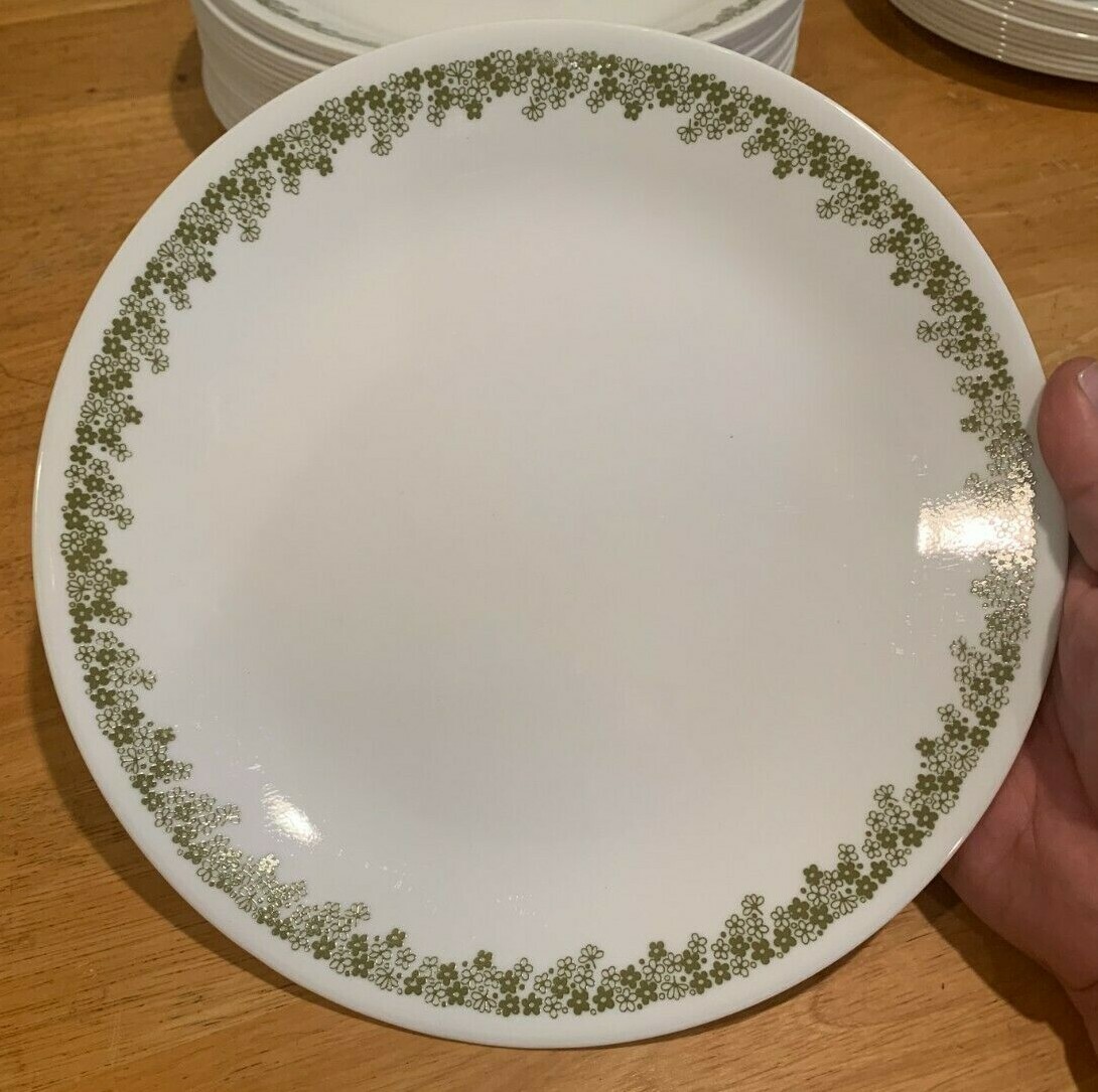 Corelle Pyrex Spring Blossom Crazy Daisy Replacement Dishes Plate Bowl Green