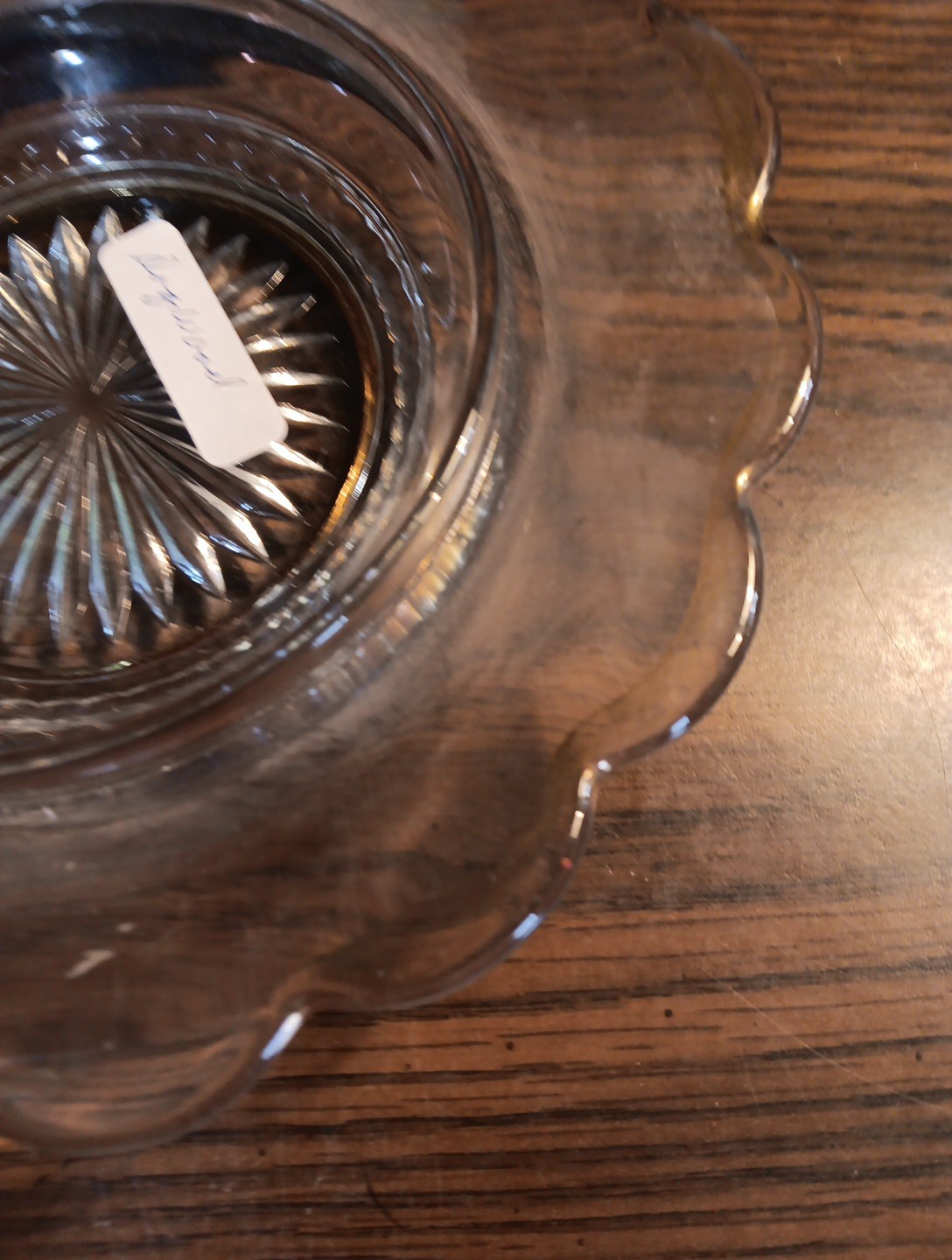 Vtg-EAPG Cooperative Flint Glass Art Navo Domed Butter Dish Paneled Dogwood 1905