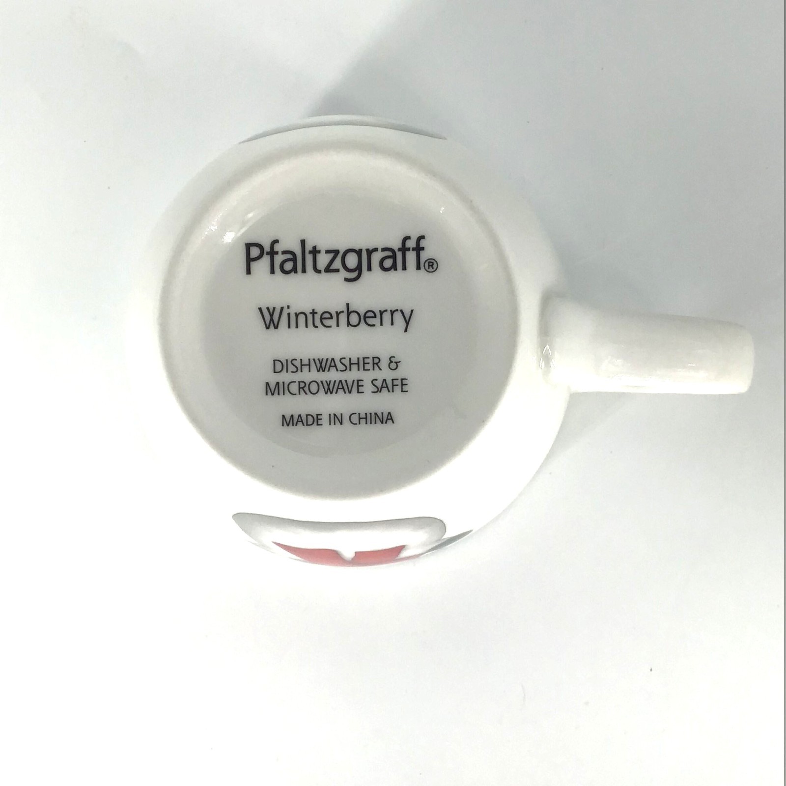 Pfaltzgraff Winterberry Mug Happy Holidays Snowman 20 oz 4.25″ D 4.5″ H