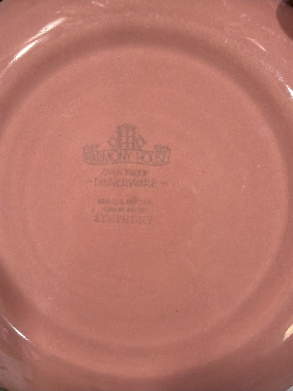 Harmony House Symphony Pink Bread Plates Set Of 4
