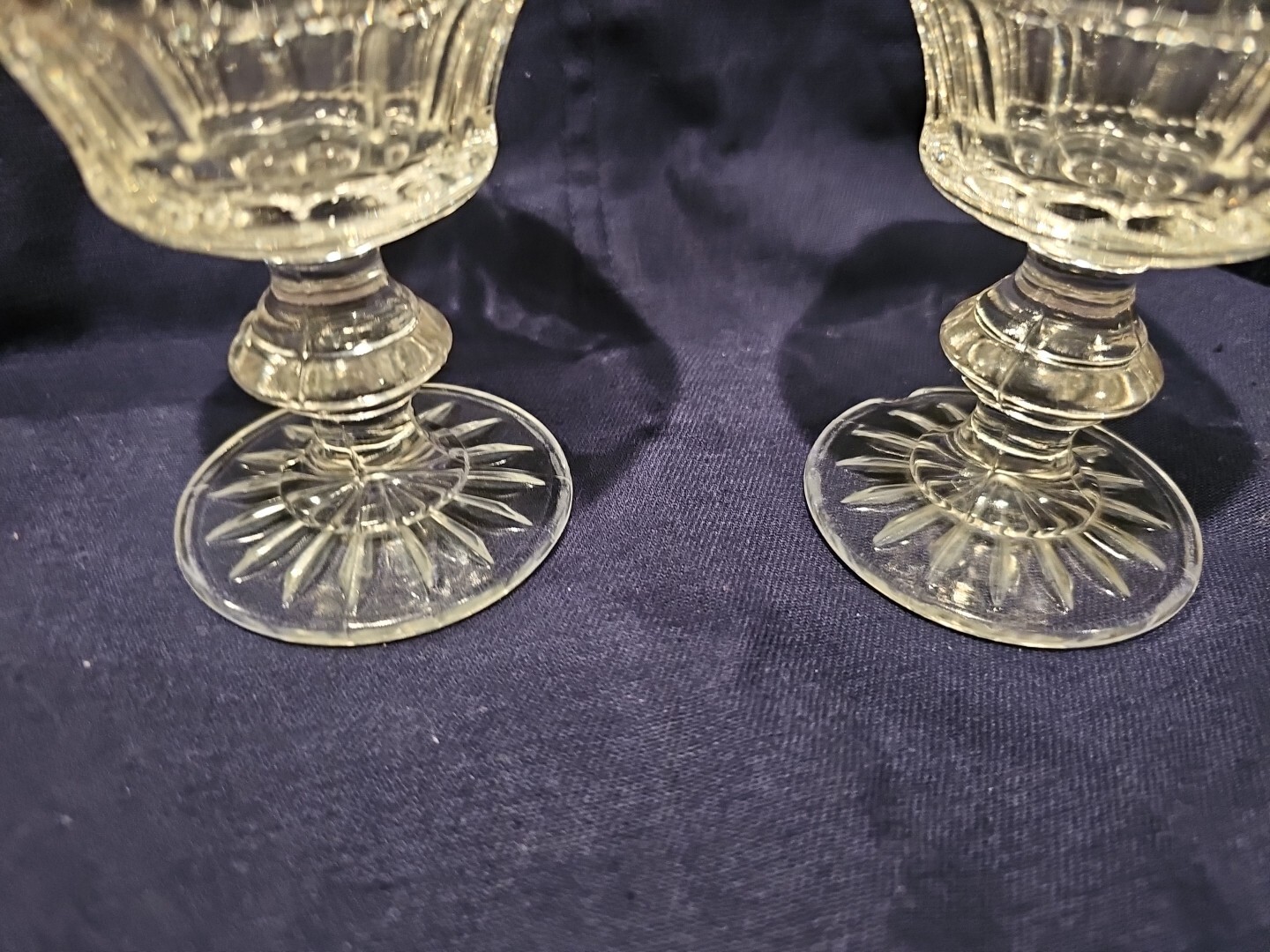 Water Goblets Classique-Clear by COLONY Glass Set of 2 Glasses Vintage.