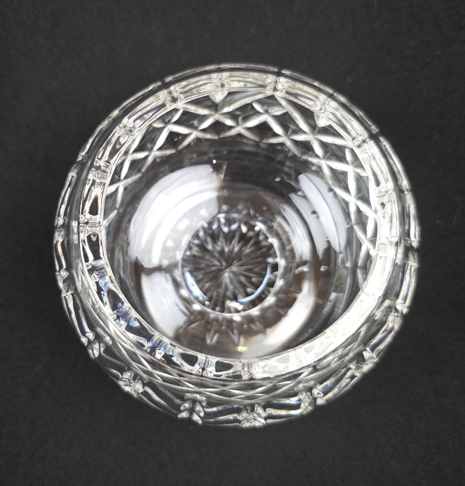 Waterford Crystal Lismore Open Round Footed Sugar Bowl Excellent 3 5/8”
