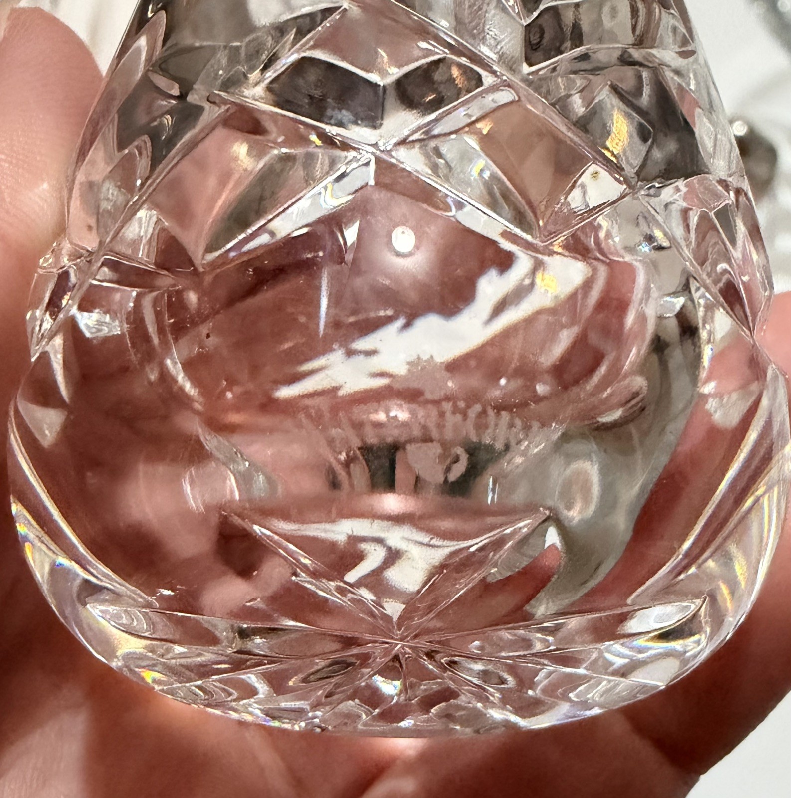 Waterford Crystal Lismore Salt & Pepper Shaker Set, Ireland, Seahorse signature