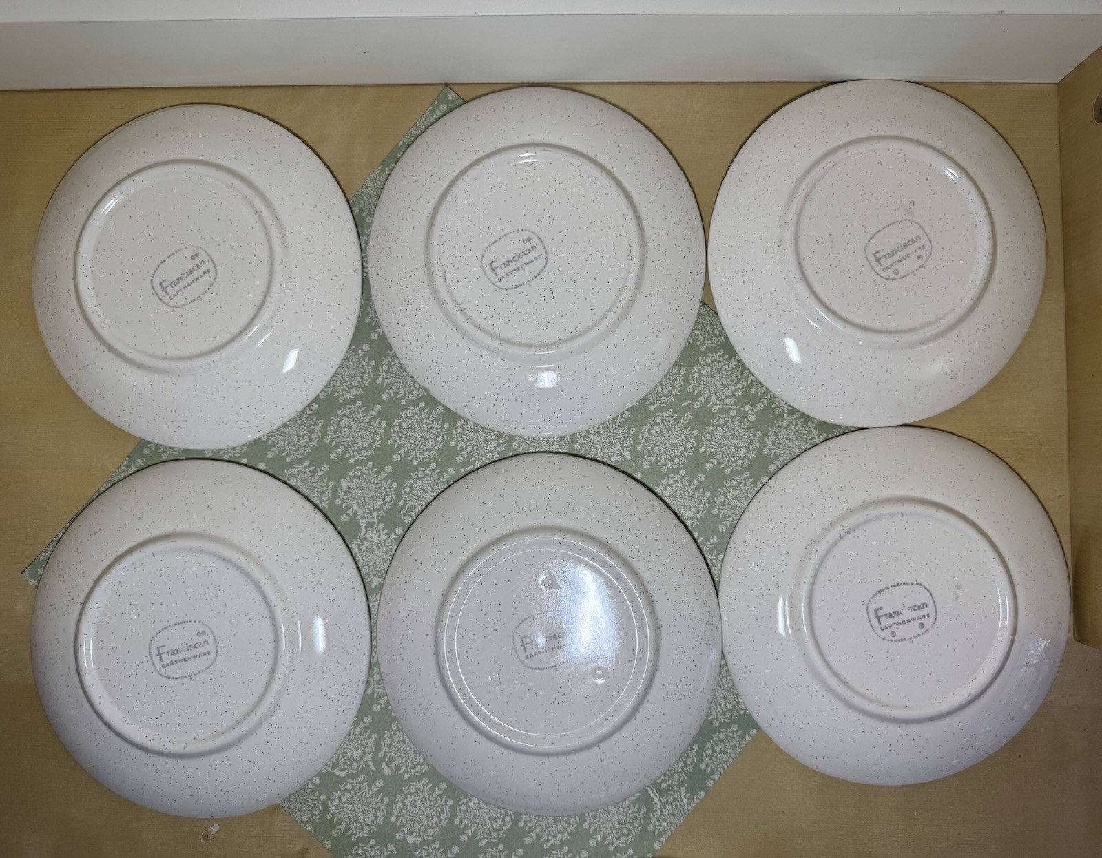 6 Franciscan Duet Rose Bread & Butter Plates USA c.1956-1967 FAST SHIPPING